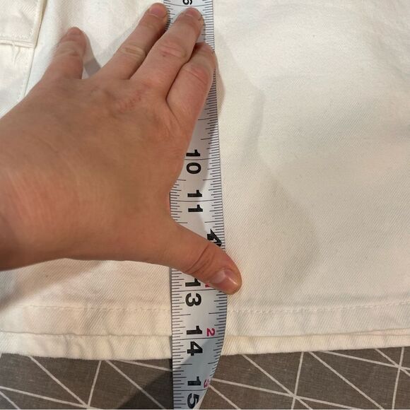 Primark Cotton Denim Wrap Mini Skirt with Pockets US14 - Picture 8 of 11